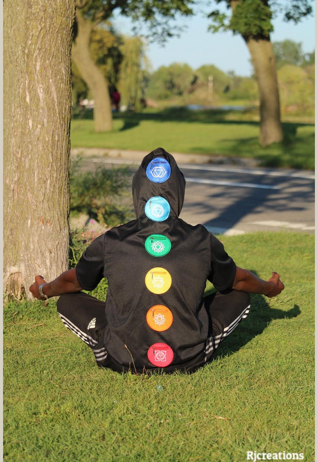 The Selflextion Short Sleeve Chakra Hoodie